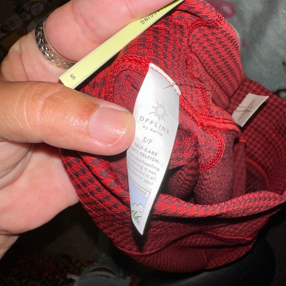 AERIE GINHAM LEGGINGS WITH POCKETS - Picture 6 of 9